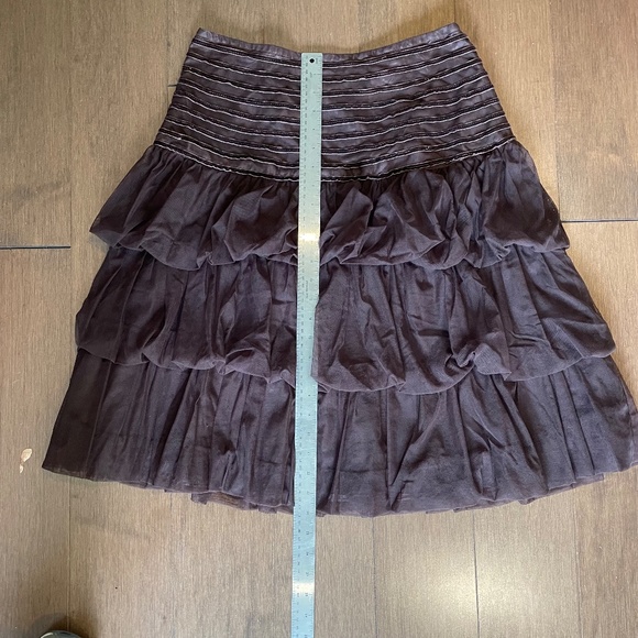 Tiered Tulle Knee Length Dressy Skirt - Picture 5 of 7